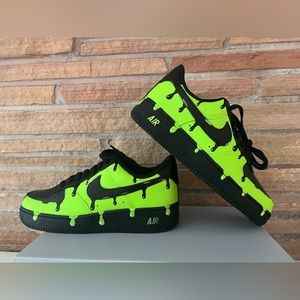Green Drip Women’s Nike Air Force 1, 8.5